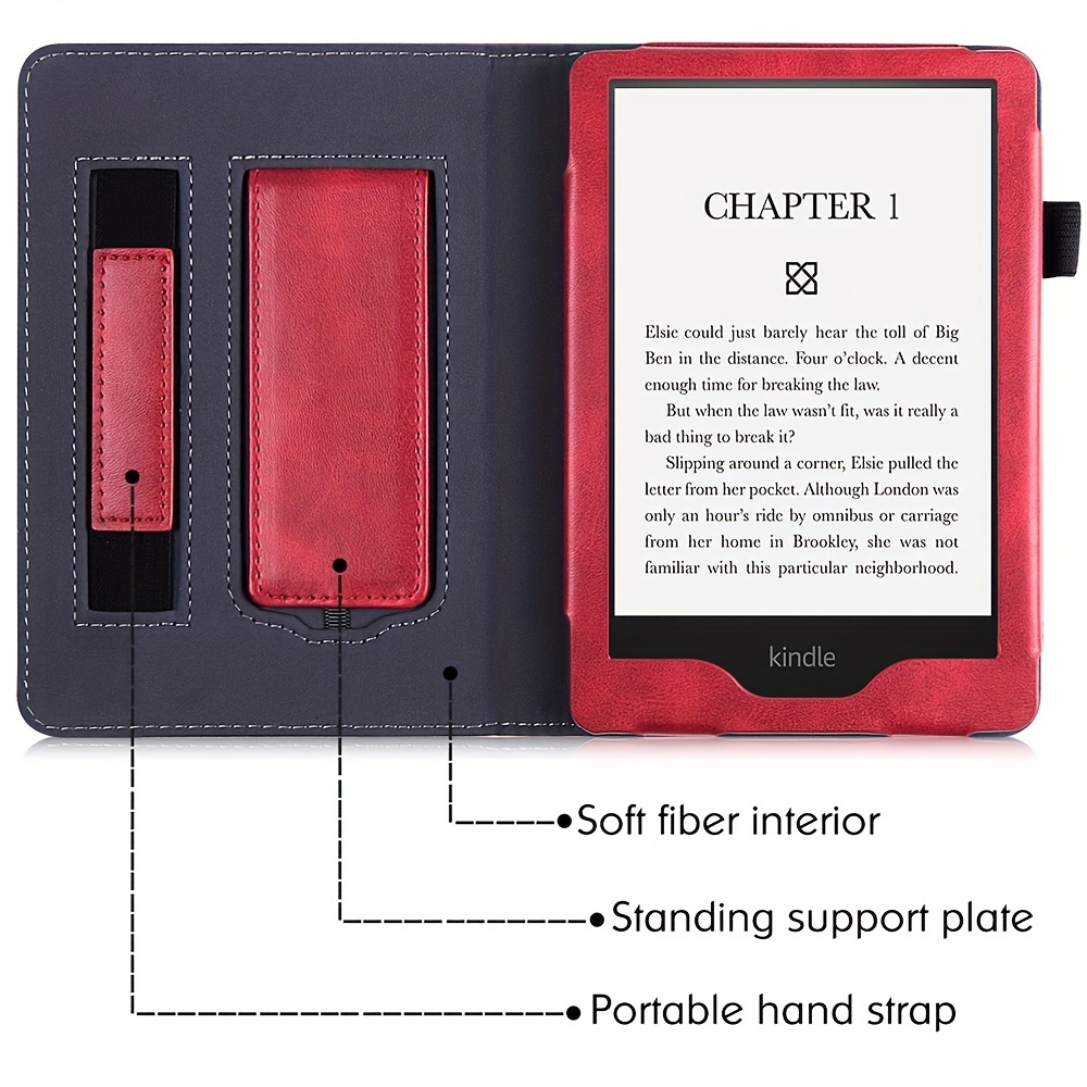 Étui rouge vin pour étui Kindle Paperwhite 11e génération (6,8