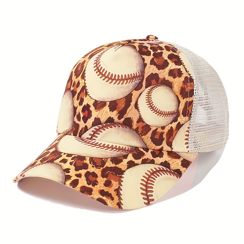 Casquette de Baseball à Paillettes pour Femme, Chapeau Snapback en Maille,  Queue de Cheval, Coton Lavé Brcorporelle, Réglable, Décontracté, dehors