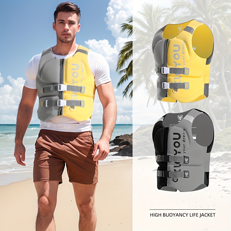 Neoprene Life Jacket For Men Women, Surfing Life Vest Adult Buoyancy Float  Suit For Fishing Sailing Boating Kayaking, XS-XXXL