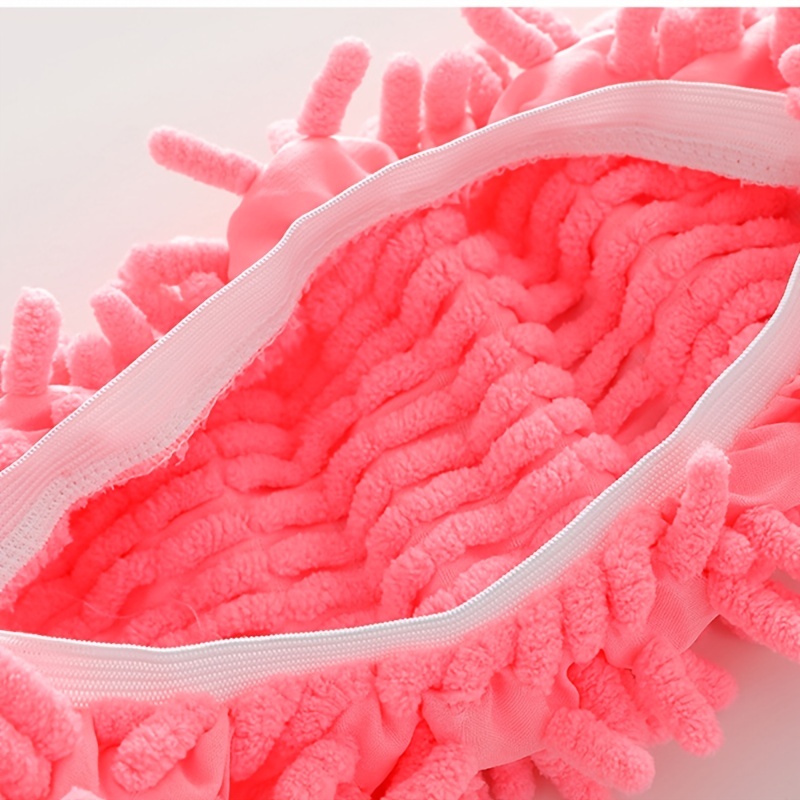 Chenille Lazy Mopping Slippers Cover Washable Cleaning Supplies