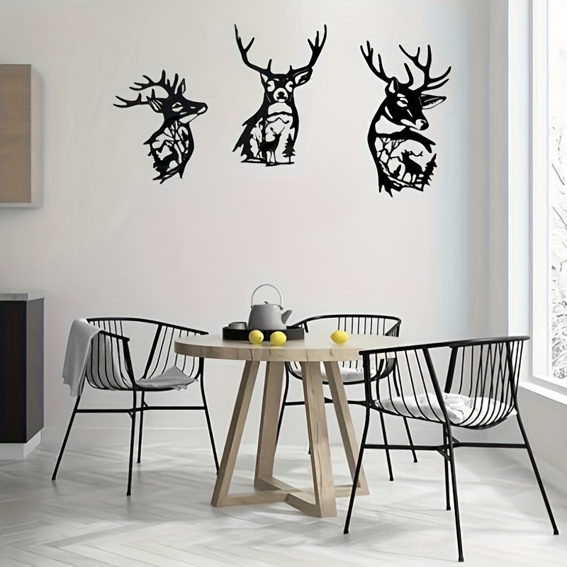 3D Wall Stickers Home Decoration Forest Deer Acrylic Mirror Interior  Accessories