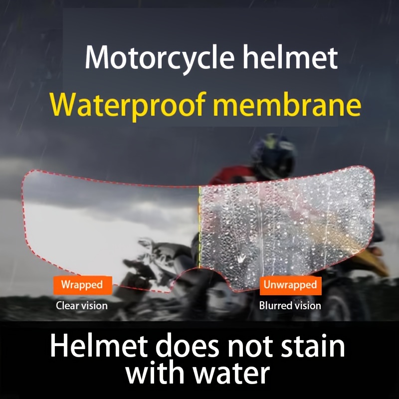 Casque de moto universel anti-buée et membrane anti-pluie
