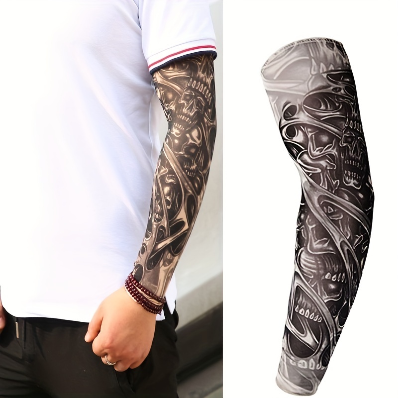 Tattoo Sleeves Skull Arm Sleeves Mens Womens Summer Cycling Driving  Sunscreen Arm Sleeves Hand Sleeves Ideal Choice Gifts - Jewelry &  Accessories - Temu Canada