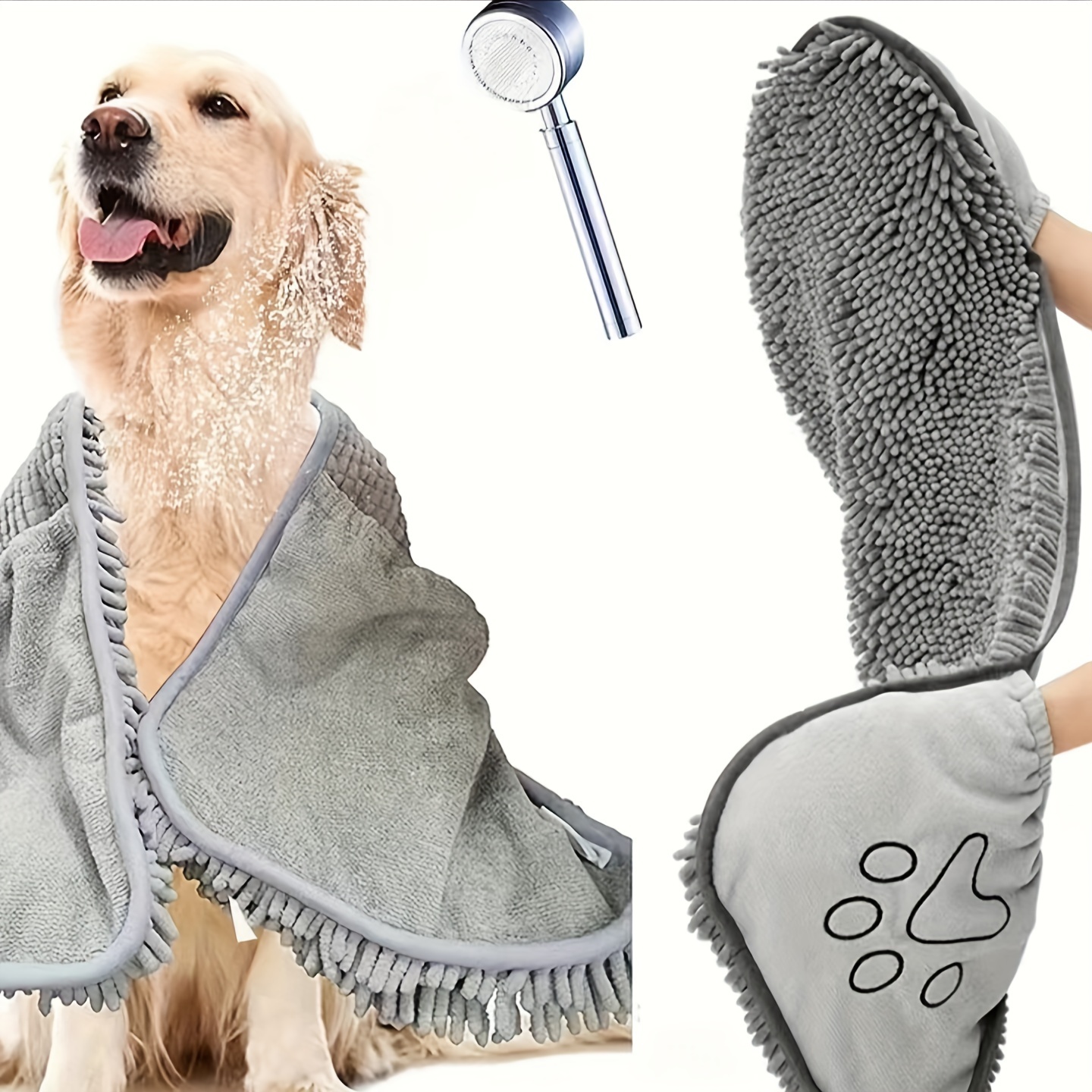  12 toallas para perros de secado suave de microfibra para  cachorros, toallas de secado rápido, suministros de baño absorbentes para  mascotas, toallas de baño para perros pequeños, gatos, aseo y ducha, 