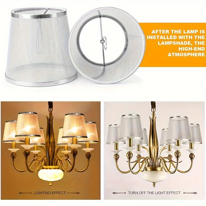 5 inch deals chandelier shades