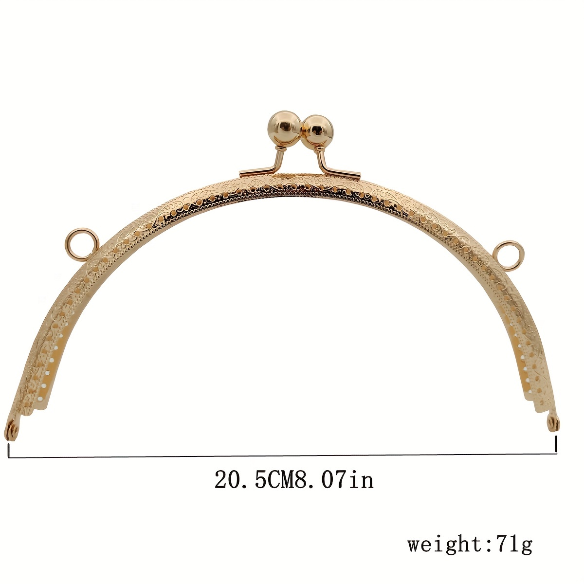 Light Golden Bag Lock, Hardware Lock, Bag Handle, Bag Accessories