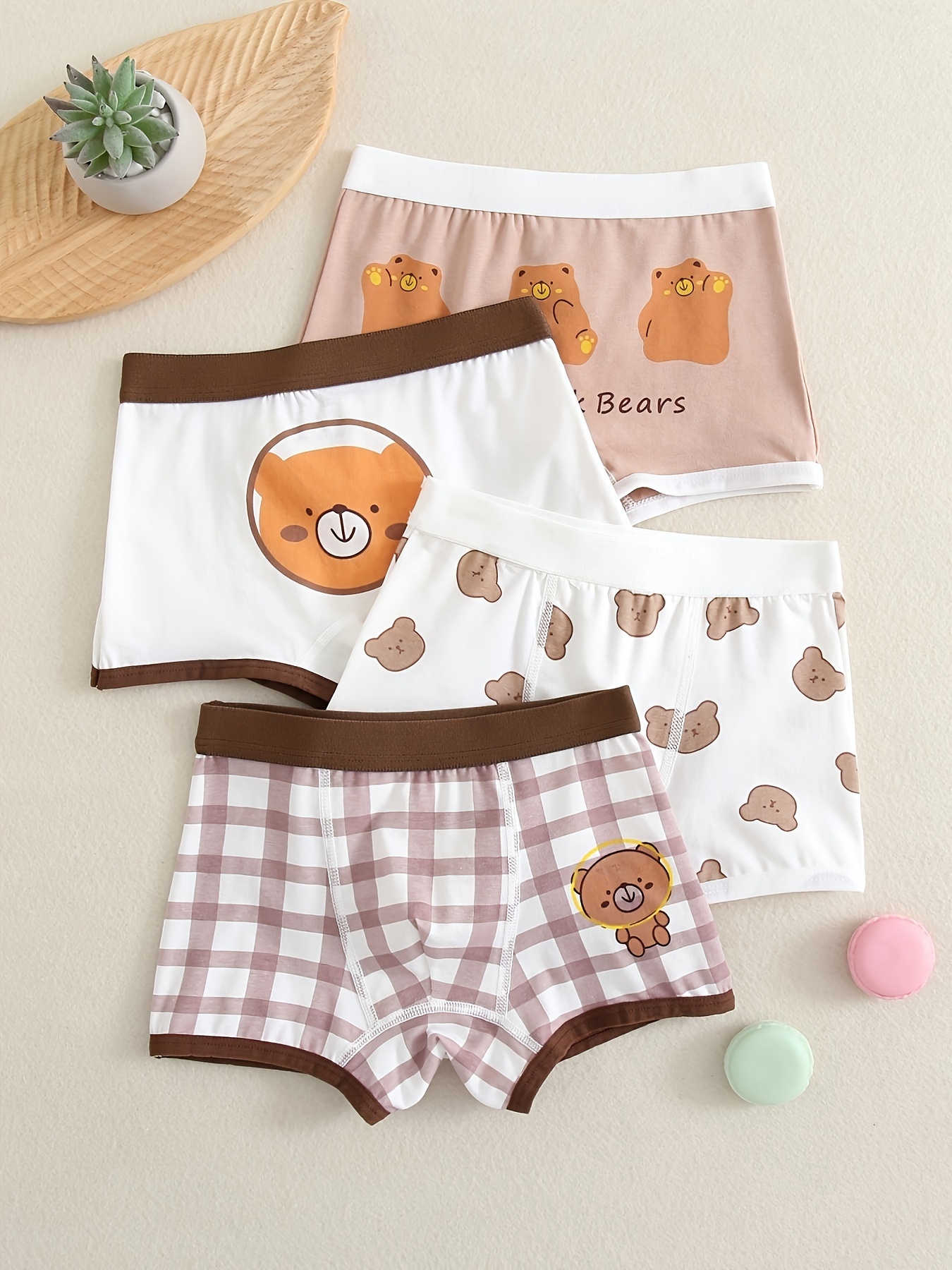 Toddler Boys Underwear Soft Breathable Cute Random Pattern - Temu