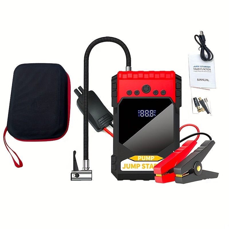 Car Jump Starter Air Pump Portable Air Compressor Multi - Temu