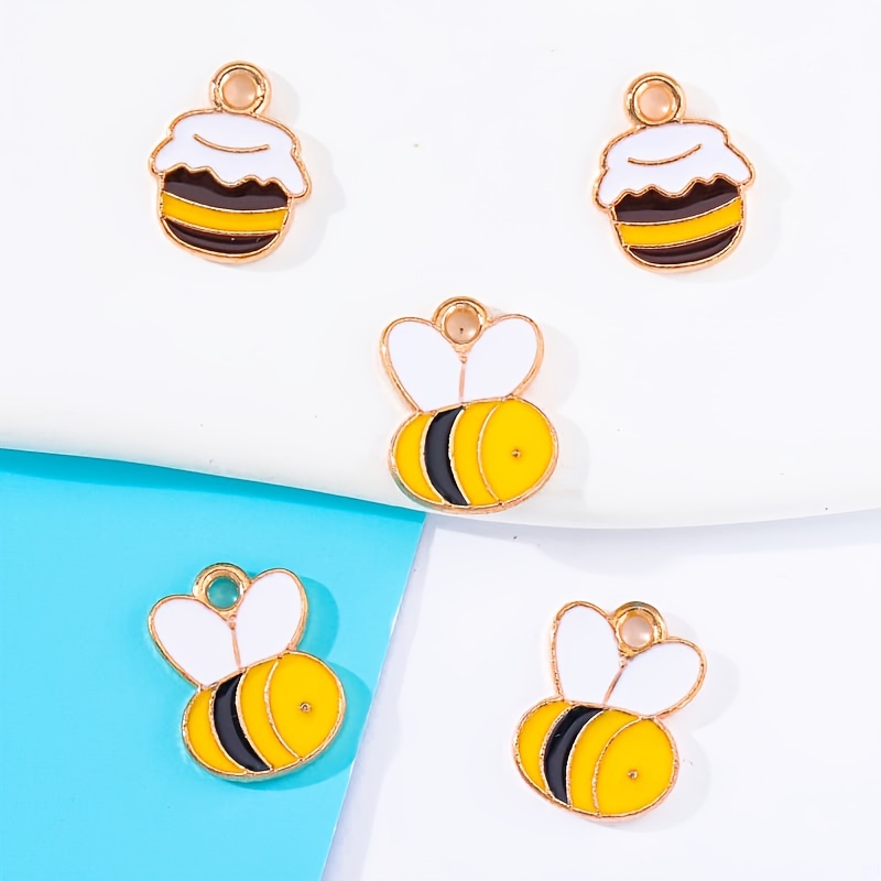 Bee Honeycomb Shape Loose Beads For Jewelry Making Charm - Temu