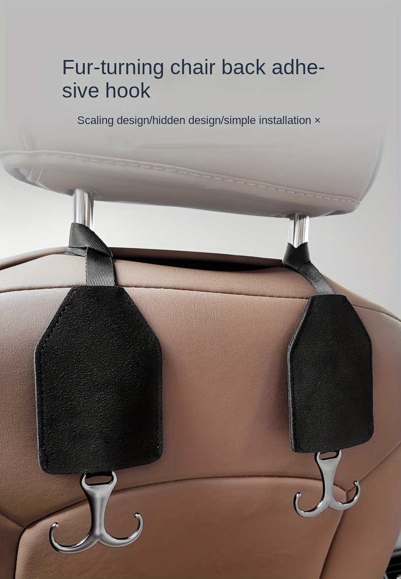 Cheap Car Hooks Seat Back Double Hook For Coat And Bag Car Hook For Handbag
