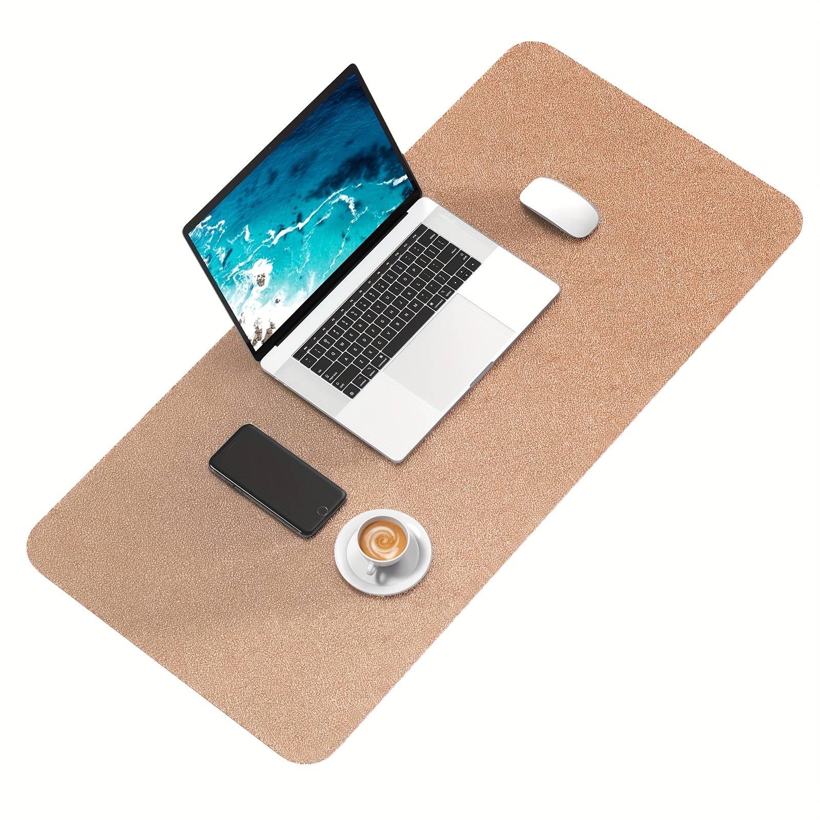 K KNODEL Desk Mat, Mouse Pad, 23.6 x 13.8, Light Blue