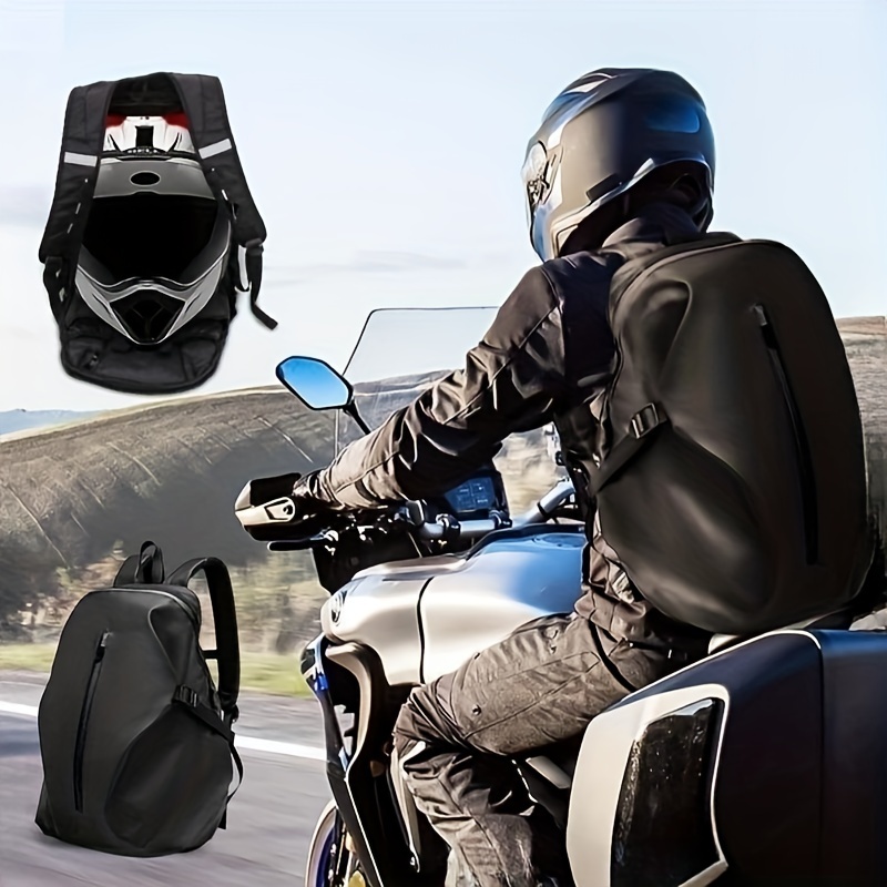 Sac de casque de moto Sac de casque de vélo durable Sac de transport pour  casque de moto à glissière Sac de rangement pour casque de vélo Accessoire  d'équitation mains libres 