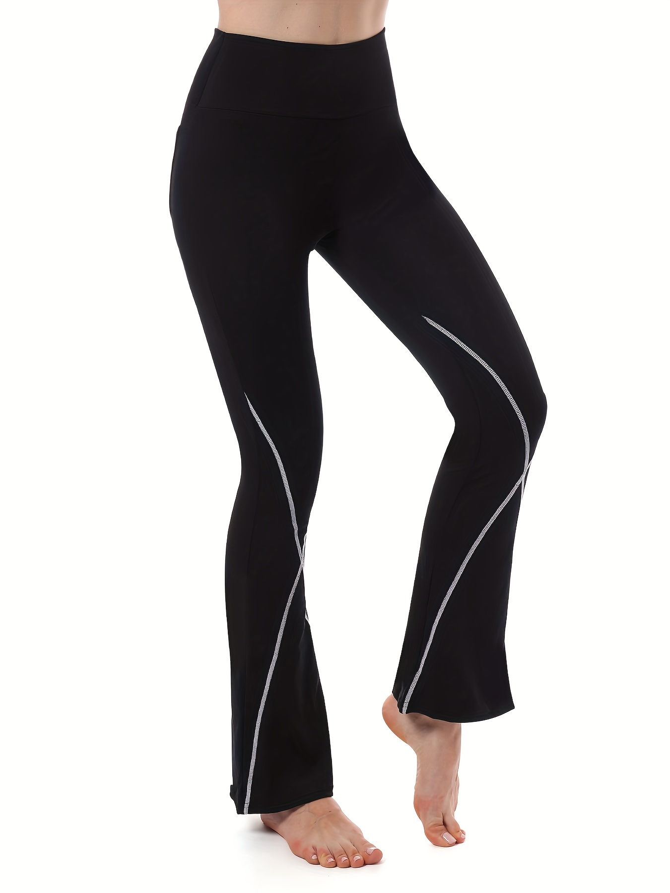 Pantalones Yoga Acampanados Sueltos Mujer Leggings - Temu