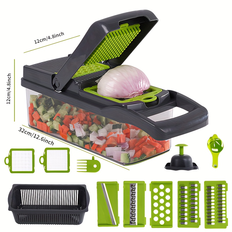 1set Vegetable Chopper Pro Onion Chopper Multifunctional 13 In Food  Chopper Kitchen Vegetable Slicer Dicer