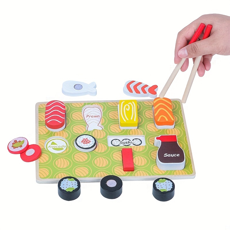 Wooden Sushi Toy for Kids - Kitchen Play Set
