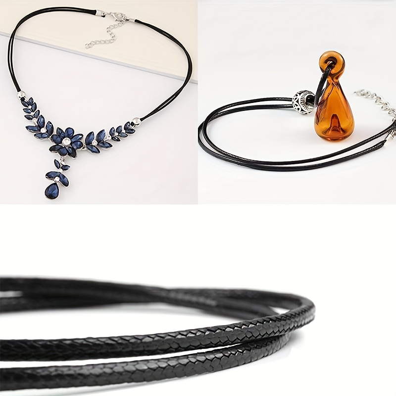 Handmade Leather Adjustable Braided Rope Bulks For Necklaces - Temu