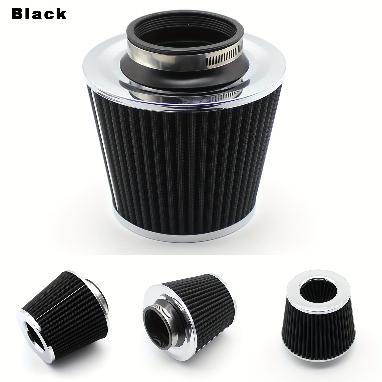 Auto 76mm 3 Zoll High Flow Luftfilter Universal Cold Air Intake Filter  Sport Racing Auto Motor Luft Einlass - Auto - Temu Germany