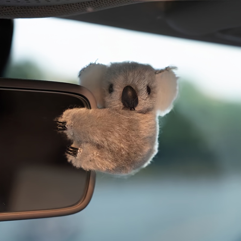 1pc Car Plush Ornaments Car Interior Supplies Center Console Air Outlet  Rearview Mirror Decorative Ornaments Creative Small Koala Doll