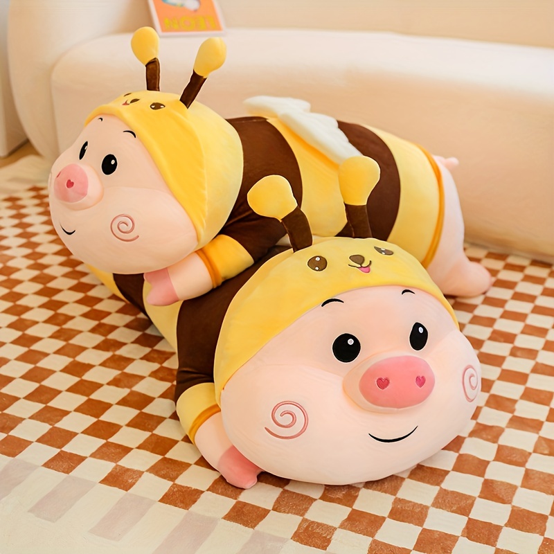 Adorable Plush Stuffed Bees: Realistic Cartoon Honey Bee - Temu