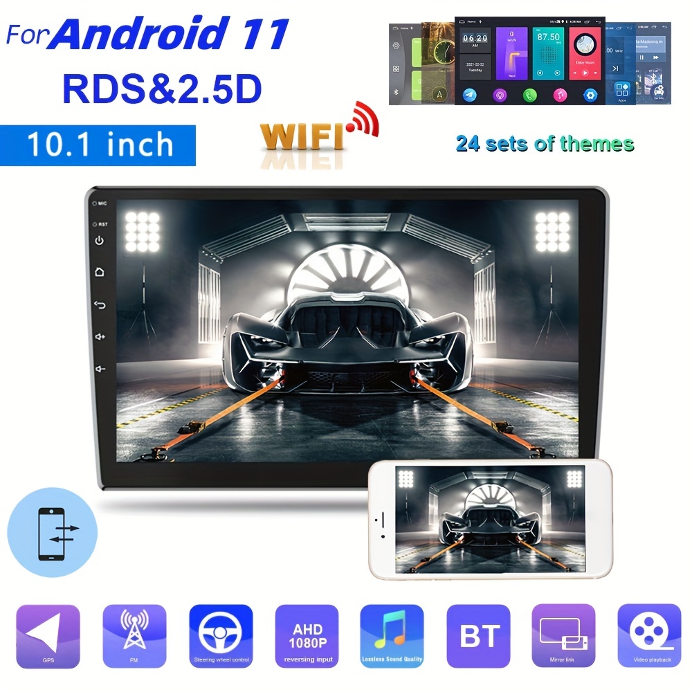 10.1 Pulgadas 2g 32g Auto Radio 2 Din Android 12 Mirror Link - Temu