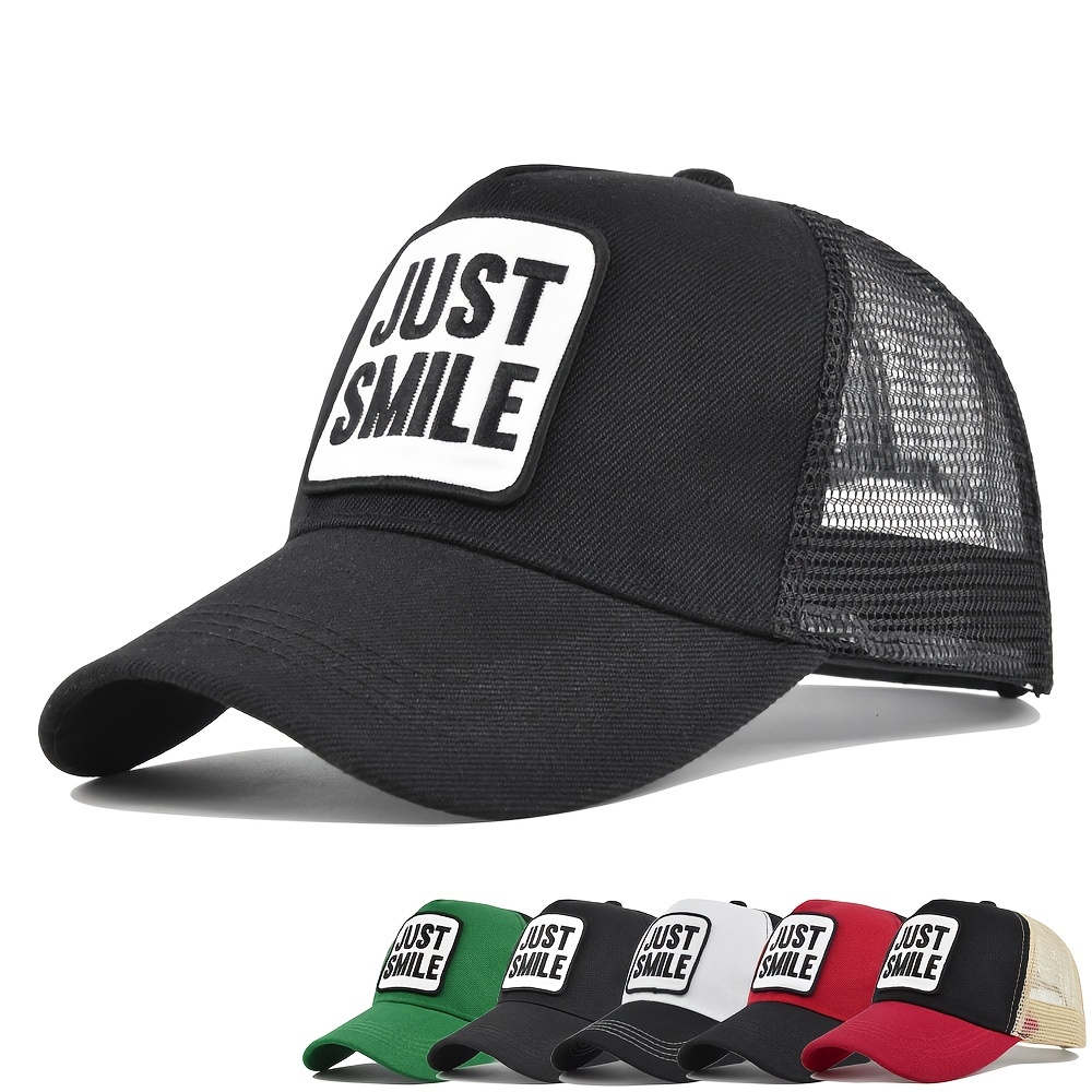Letter Embroidered Baseball Fishing Hat Breathable Soft - Temu