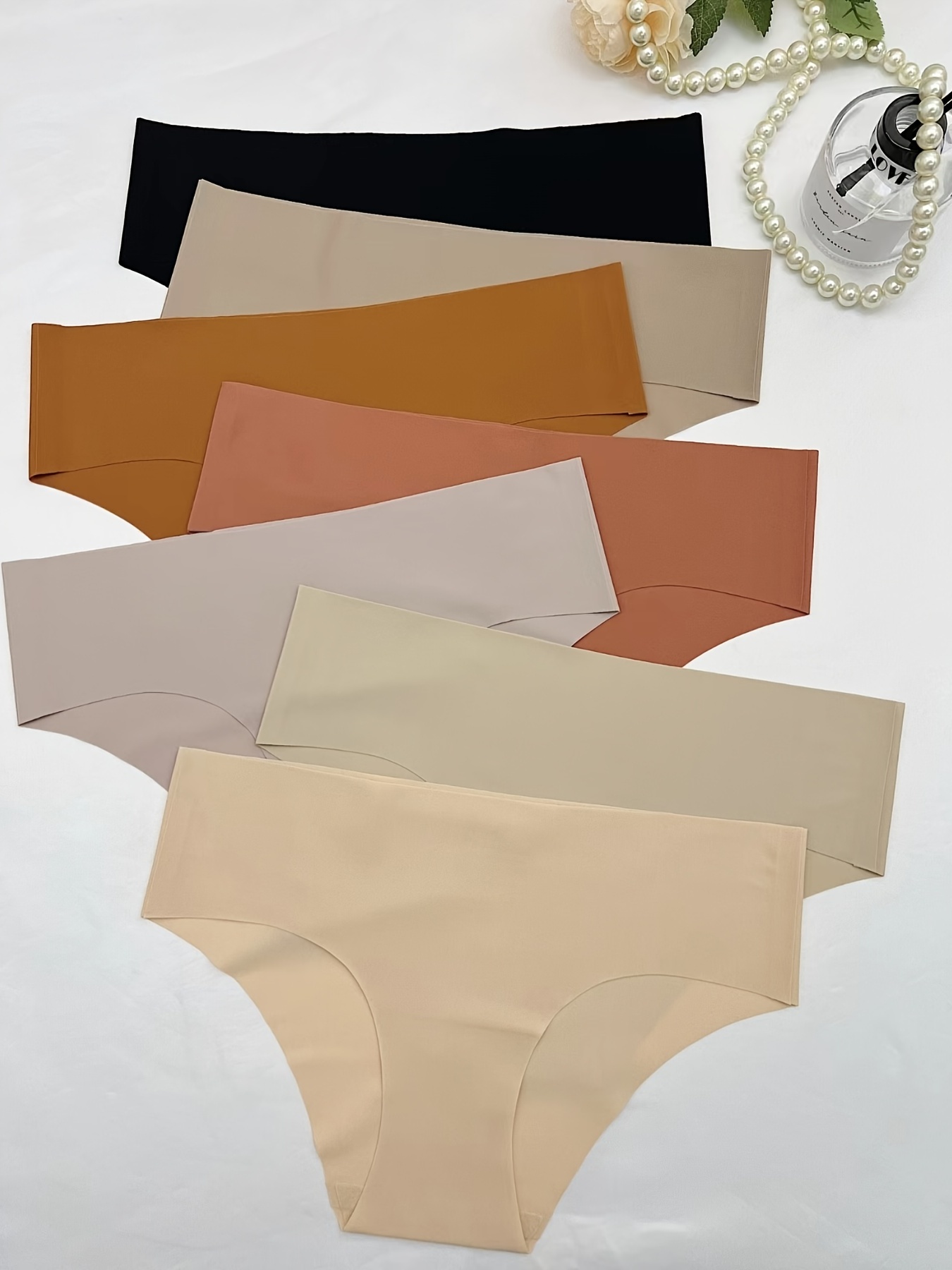 Women's Skin-friendly Seamless Low Waist Cheeky Panties, Breathable Medium  Stretch Panties, Women's Lingerie & Underwear - Temu United Arab Emirates