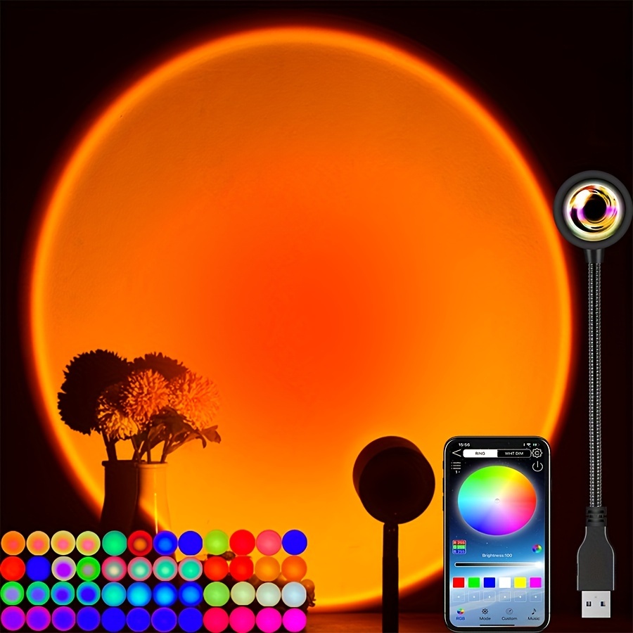 Sunset Light Projector With Remote Control 16 Color Changing - Temu