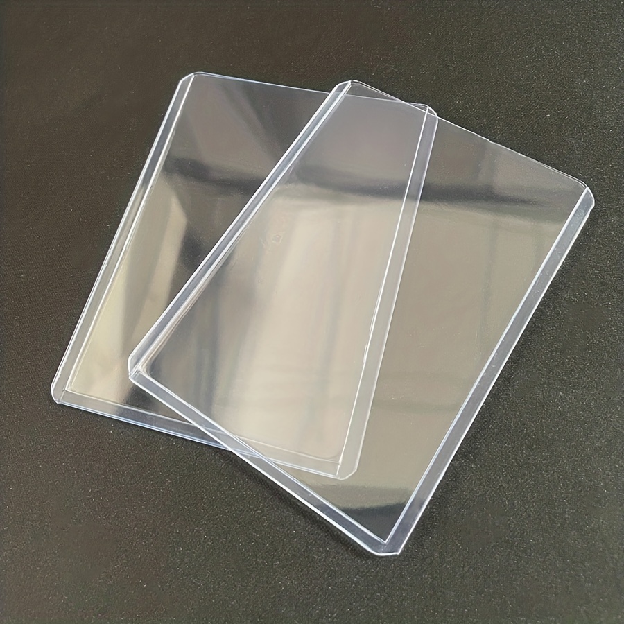 25pcs/pack Protectores Tarjetas Plástico Duro Transparente - Temu
