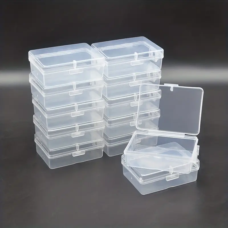 Small Transparent Plastic Storage Box Jewelry Hardware Parts - Temu Canada
