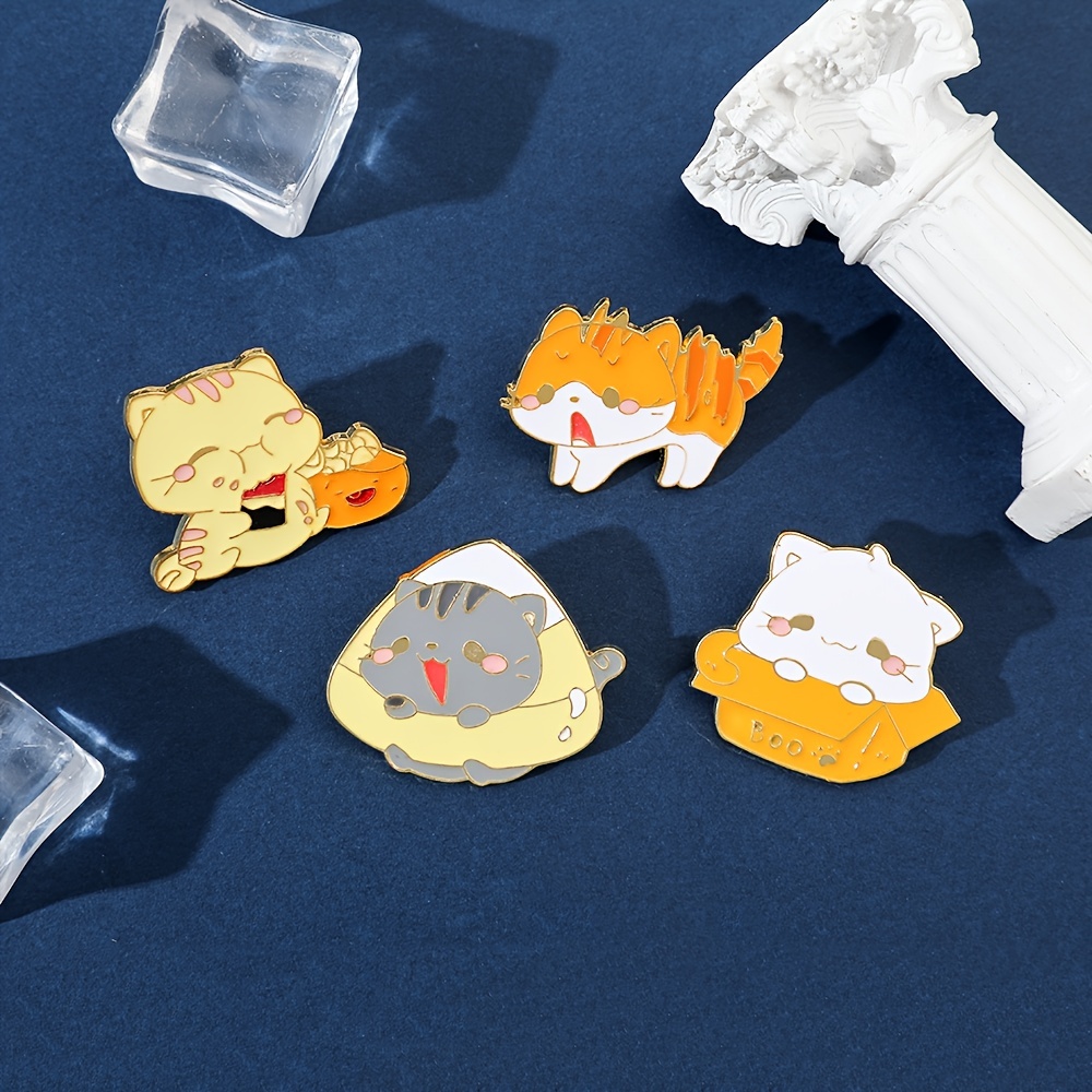 MoonPins Cute Bubble Tea Enamel Lapel Pins Set / Cartoon Animal Brooches Badges for Clothing Bags Backpacks Jackets Hat Accessory Decoration