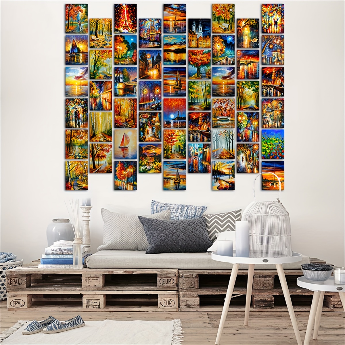 Wall Collage Kit Vintage 50Pcs Aesthetic Room Posters Bedroom Decor for  Teen Girls 50 photo collages ,Dorm Wall Decor, Teen Room Decor 