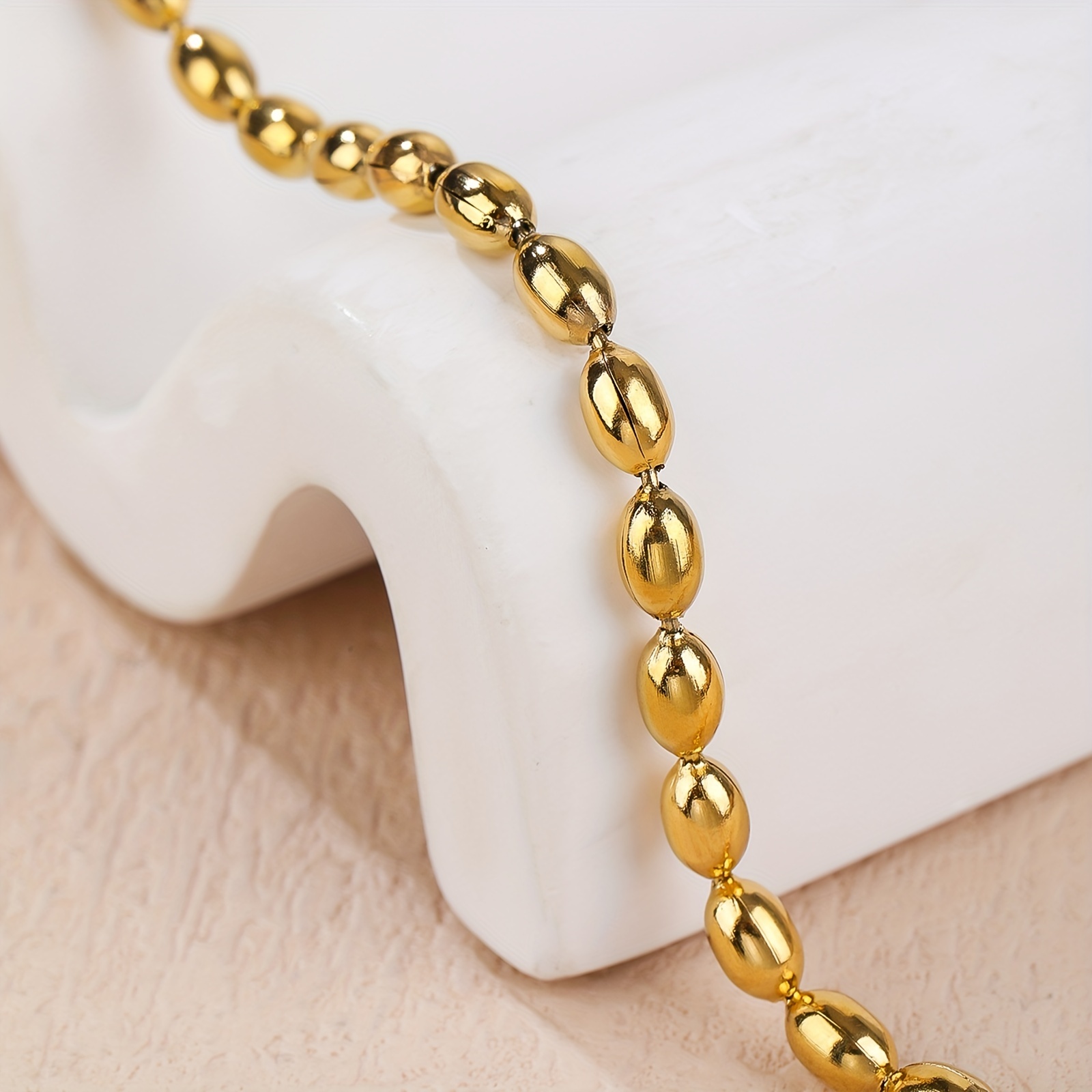 14k gold ball on sale chain bracelet