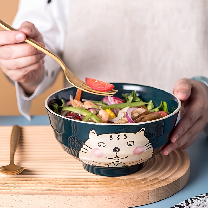 Unbreakable Plastic Japanese Style Ramen Bowl 1 Spoon Large - Temu