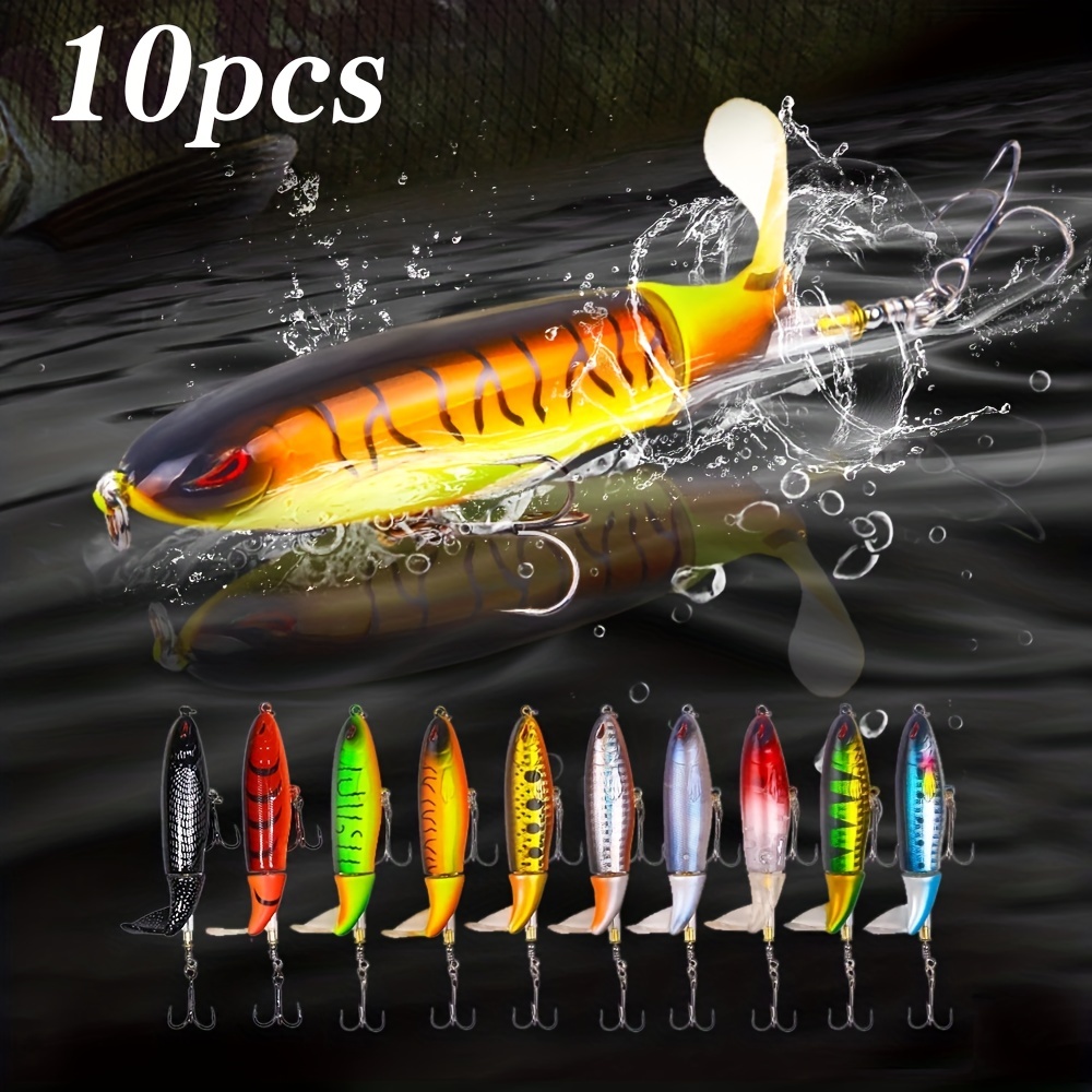 Topwater 90 Fishing Lure for Bass, Top Water Bass Pencil Plopper Fishing  Lures, Bass Lures Topwater Bait for Bass and Pike, Topwater Lures  Freshwater