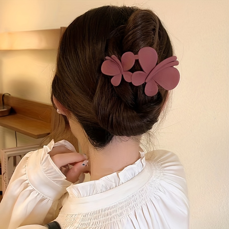 Frosted Plastic Hair Claw Matte Barrette Back Head Hair Claw Hair Accessories