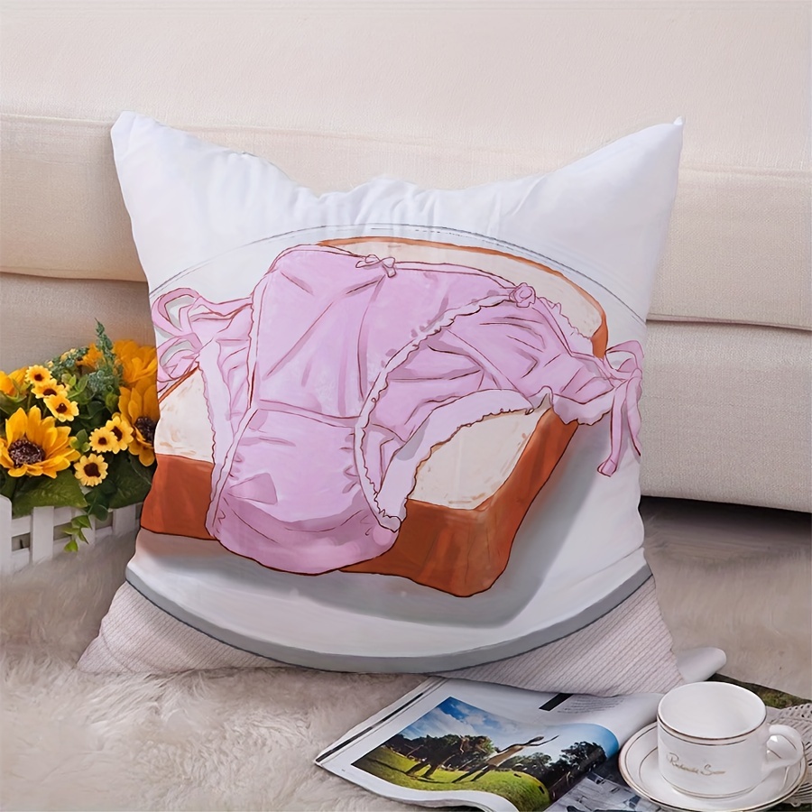 Donut Filled Tufted Embroidered Throw Pillow Sofa Decorative - Temu