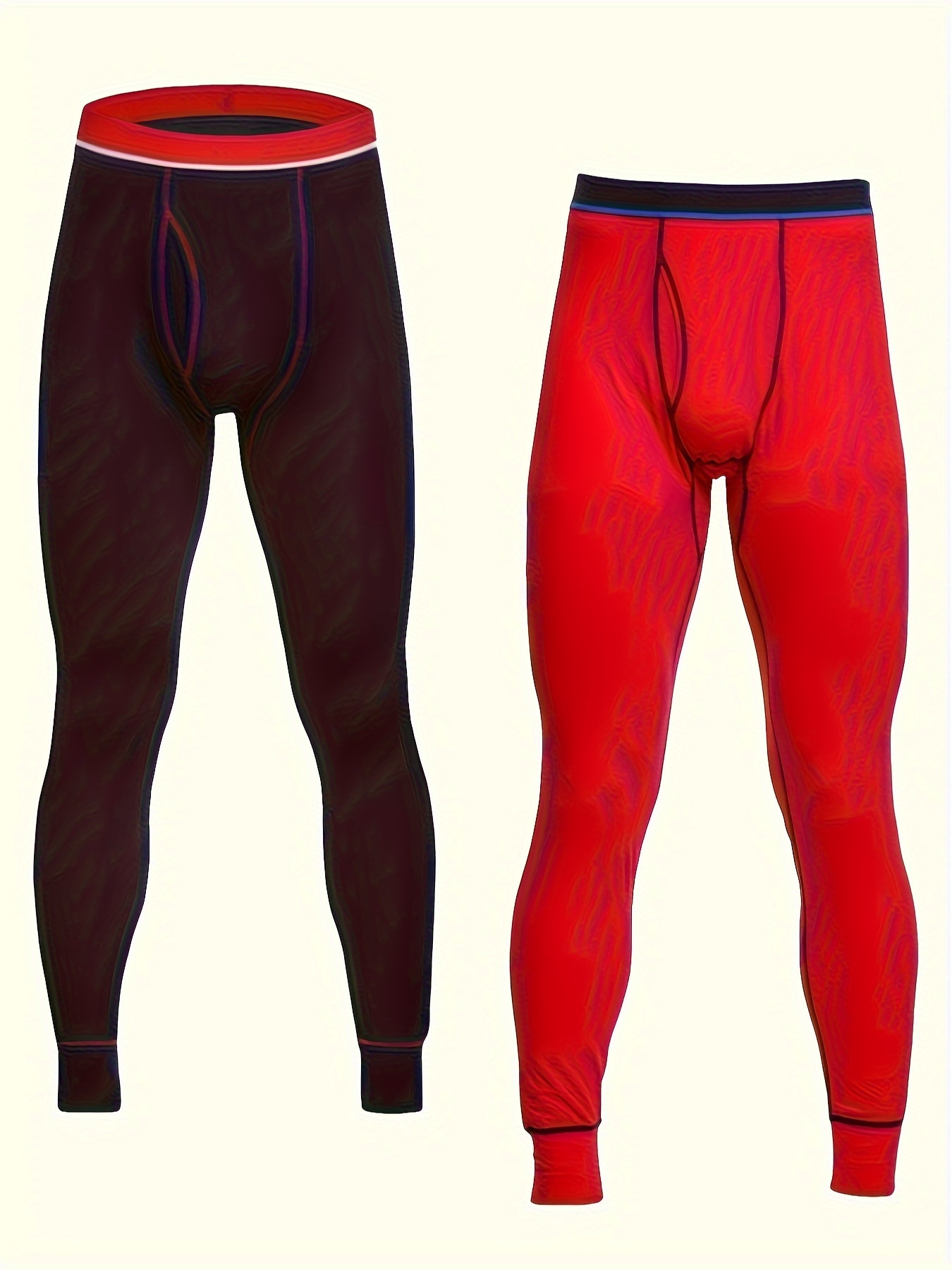 Men's Thermal Underwear Set Top Leggings Pants Fall Winter - Temu Canada