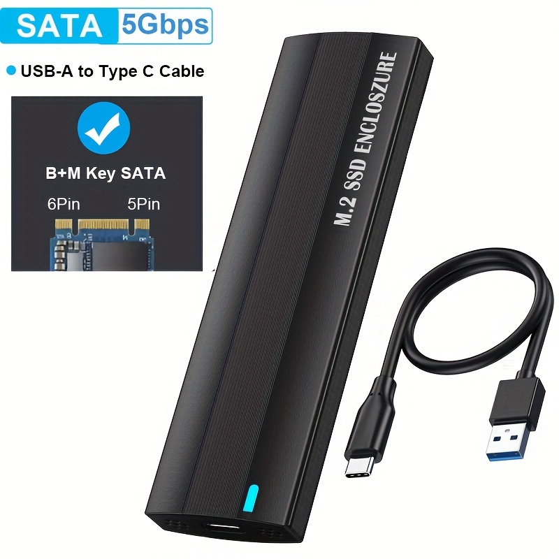 M.2 SSD [NGFF] to USB 3.0 / SATA III 2.5-Inch Enclosure Adapter