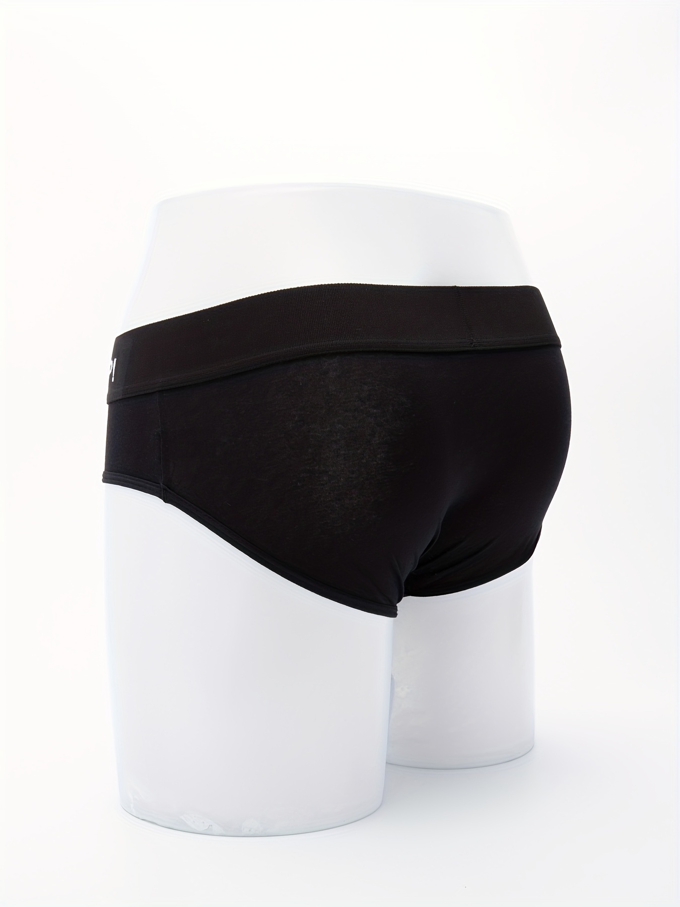 Men's Cotton Mesh Underwear Solid Elastic Sexy Briefs Men's - Temu