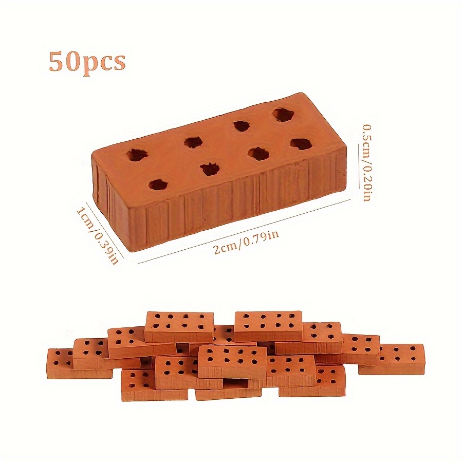 Miniature Clay Clay Brick Building Kits