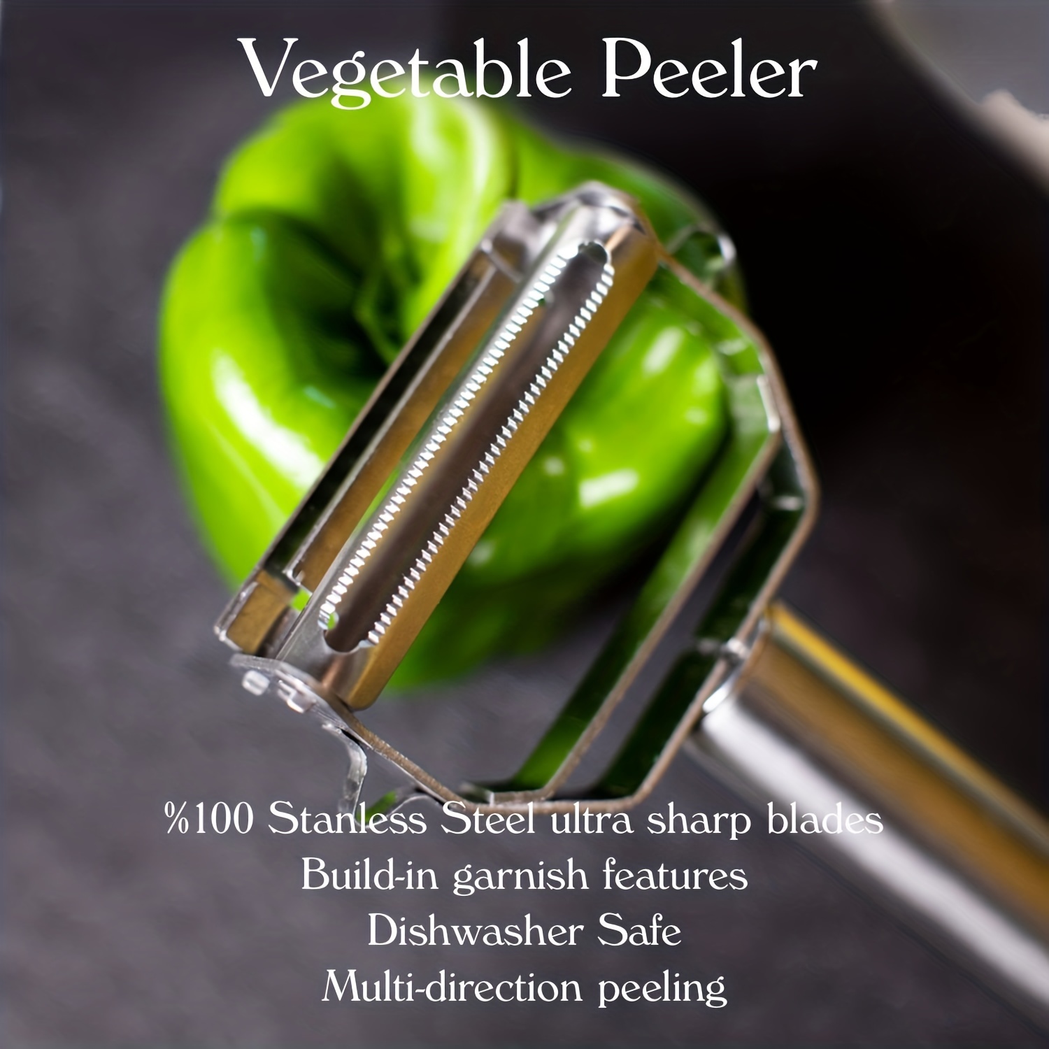 4 Pieces Julienne Peeler Stainless Steel Vegetable Peeler Slicer Set Potato  Vege