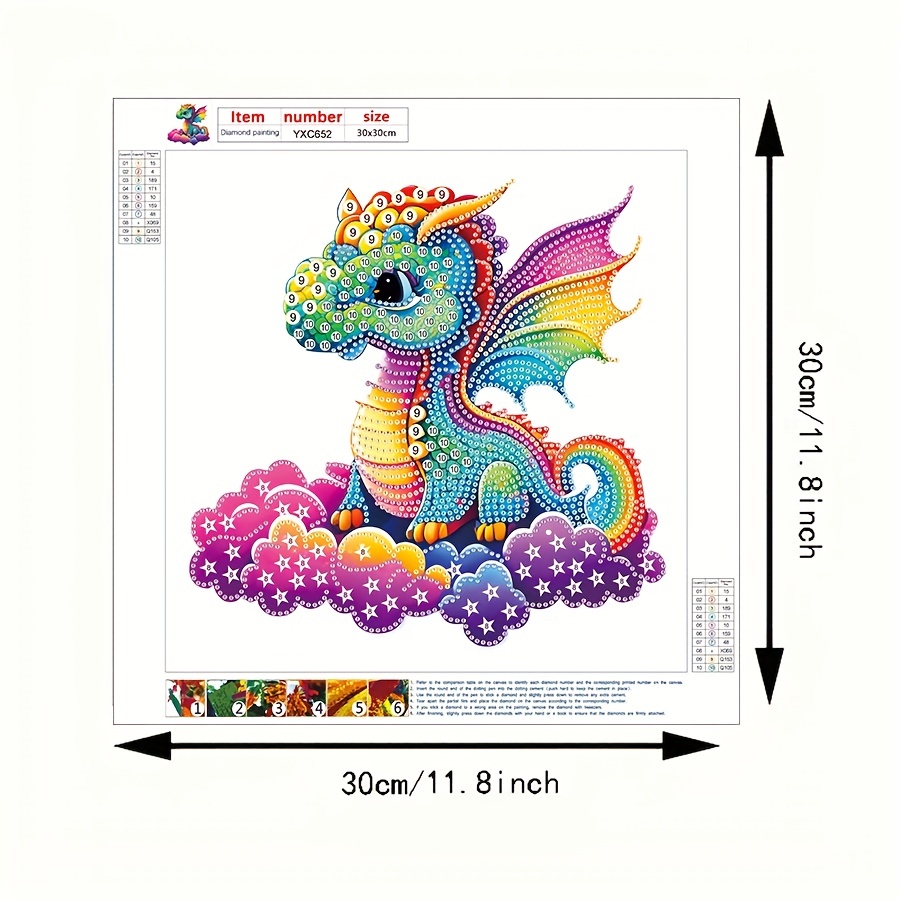 Kit Pittura 5d Kit Drago Strass Cristallo Adulti - Temu Italy