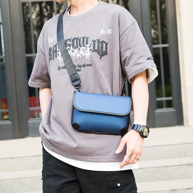 Men's Crossbody Bag, Fashion Trendy Chest Bag, Sports Mobile Phone