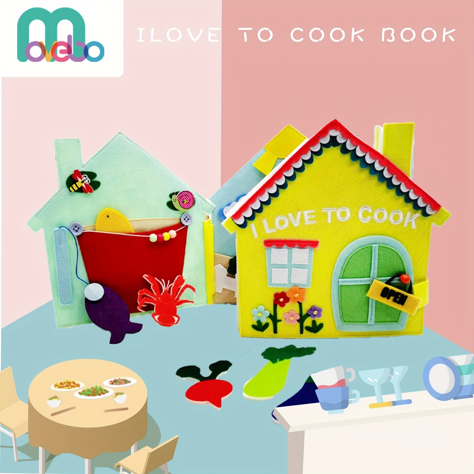Libro ocupado, Libro tranquilo, Libro Montessori, Libro tranquilo para  bebés, Minimoms -  México