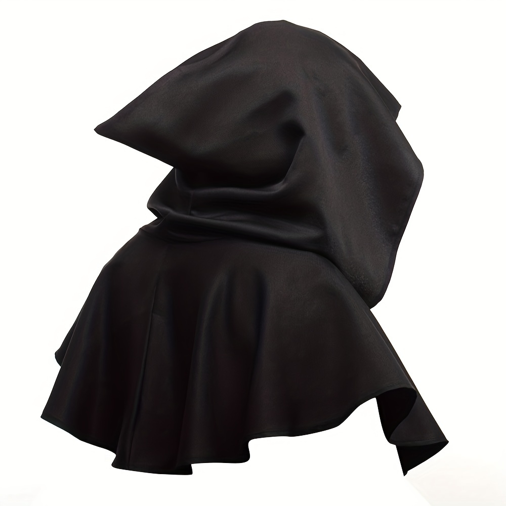 Medieval Hooded Cape Short Cloak for Women Witch Cosplay Costume