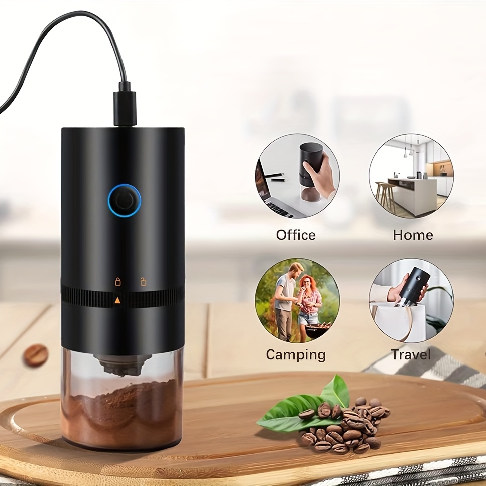 Coffee Grinder Electric Burr, Small Cordless Coffee Grinder Mini with Multi  Grind Setting, Portable Coffee Bean Grinder Automatic for
