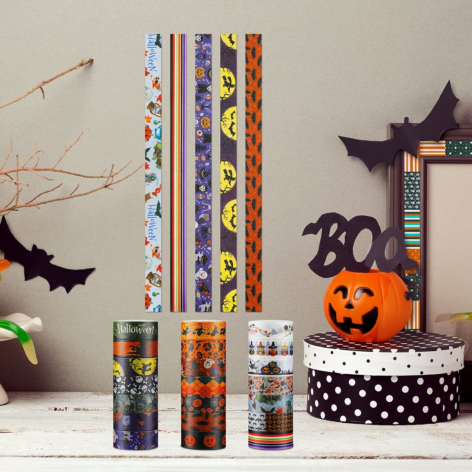 24 Rolls decorative washi tape Halloween Washi Tapes Pumpkin Washi