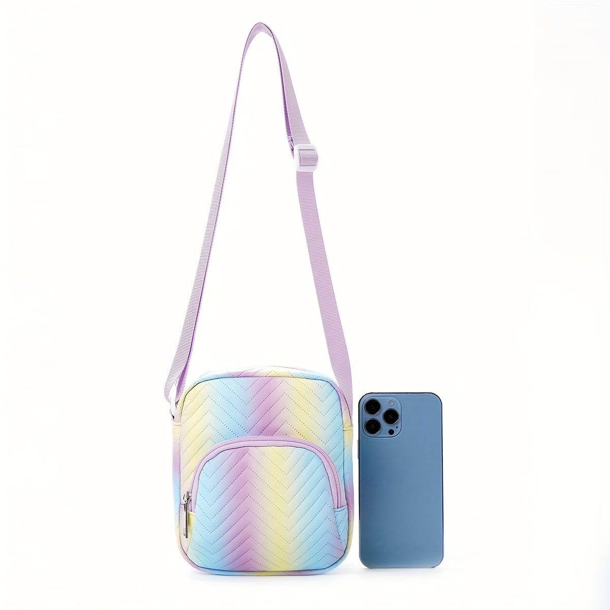 Cute Sweet Gradient Color Mini Crossbody Bag Rainbow Girl s Temu