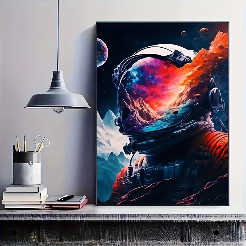 1 Stück „Space Is Wild“ Gemälde - Astronauten Temu Germany Leinwanddrucke