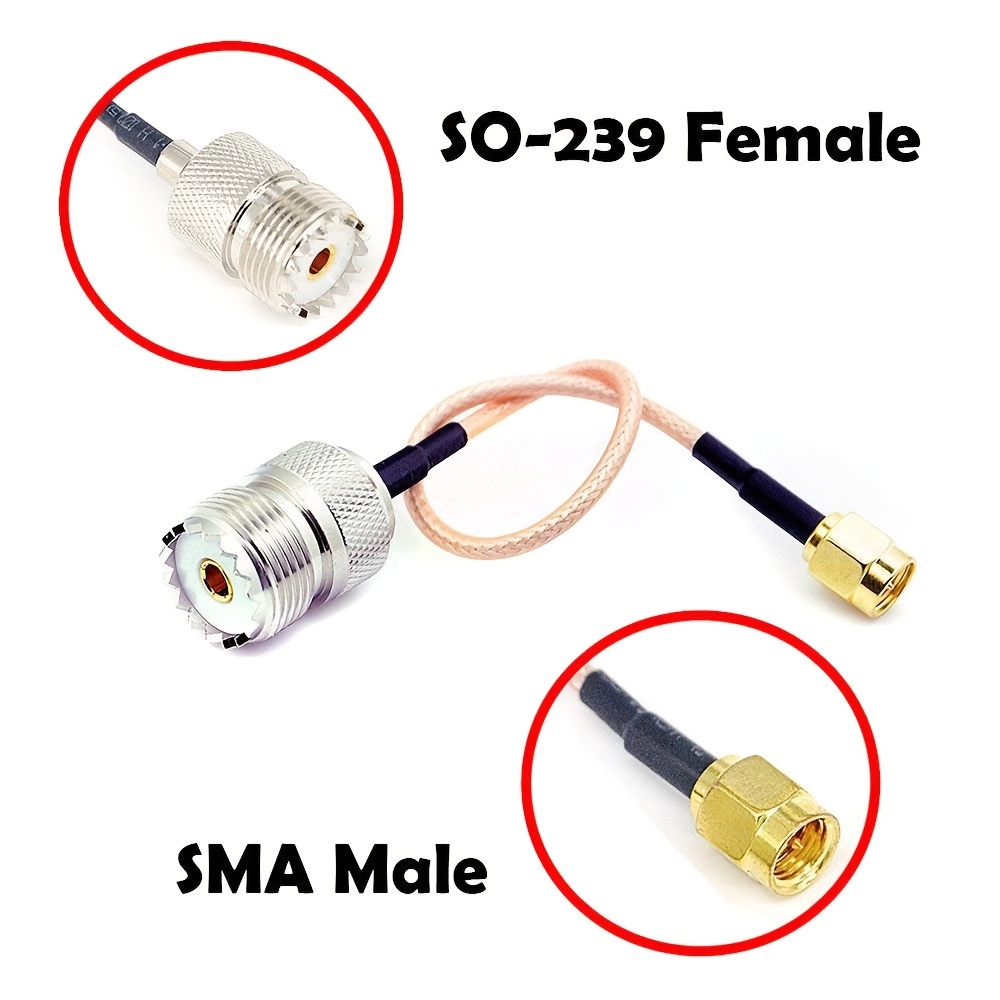 1pc Câble D'antenne Portable Électronique Sma Mâle À Uhf So - Temu Belgium